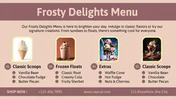 Ice Cream Menu Display Twitter Post