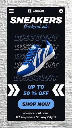 Sneakers Weekend Sale Promotion Instagram Story