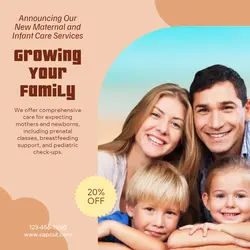 Maternal and infant care Announcement