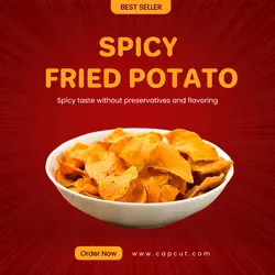 Fried Potato Promotion Instagram Post