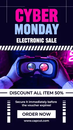 Cyber Monday Electronic Promotion Instagram Story