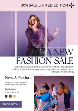 Clothing Product Display Catalogue Flyer