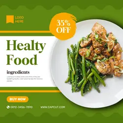 Healty Food Social Media Templalte