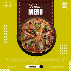 Pizza Menu Instagram Post