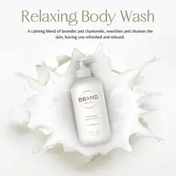 E-commerce Fashion Product Callout Body Wash Aesthetic White