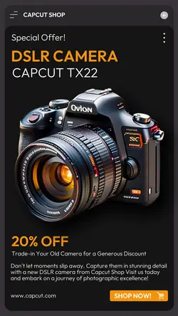 Electronic Camera Sale Instagram Story