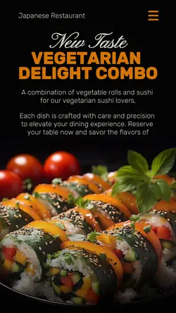Food Sushi Product Display Instagram Story