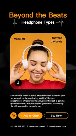 Headphone Product Display 