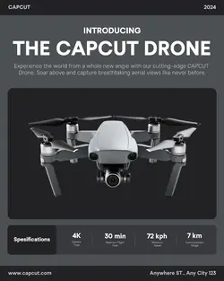 Electronics Drone Product Display Instagram Post