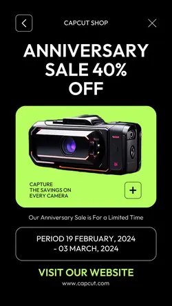 Electronics Camera Sale Instagram Story