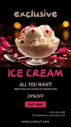 Food Ice Cream Instagram Story