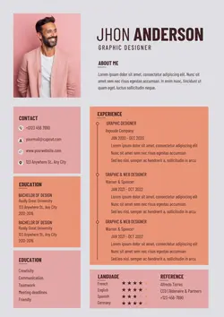 Business Graphic Designer Resume Minimalist