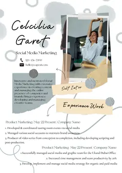 Non-Marketing Resume White Aesthetic