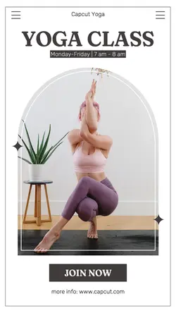 Workout Yoga Promotion Instagram Story