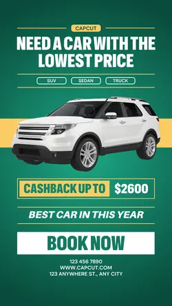 Modern Style Car Promotion Instagram Story Post