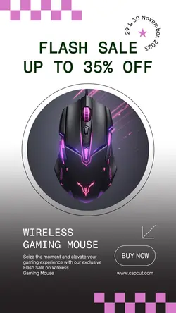 Electronic Gaming Mouse Sale Instagram Story