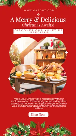 Delicious Food Christmas Day Instagram Story