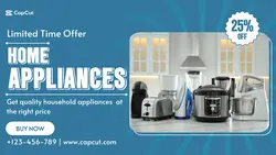 Home appliances blue promotion product youtube intro