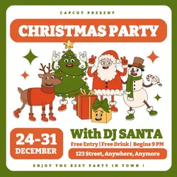Christmas Party Instagram Post