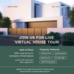 Virtual House Tour Real Estate Instagram Post