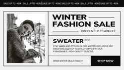 Fashion Winter Promotion Twitter Post