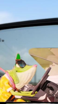 Recut | Driving lizard meme