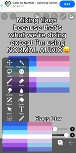 Mixing flags