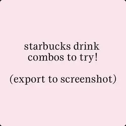 starbucks drinks