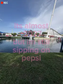 sipping on pepsi