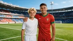 Boy meeting Ronaldo