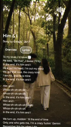 Him and I