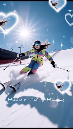 滑雪仙女特效模板❄️✨