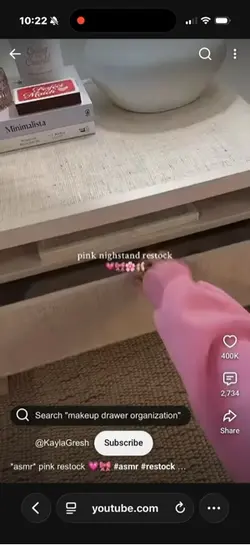 Pink nightstand🩷