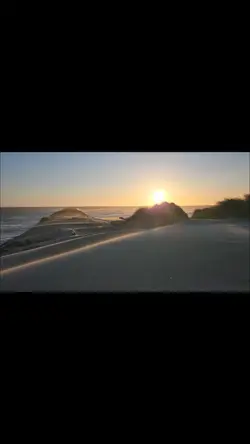 Windy Beach Sunset