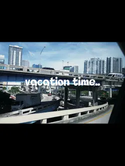 vacation time..