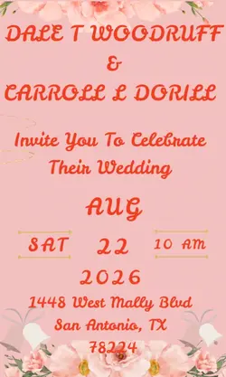 senior wedding invit