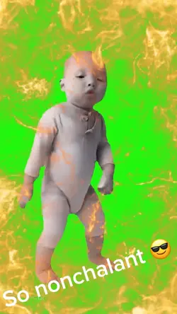Baby dancing to tiki
