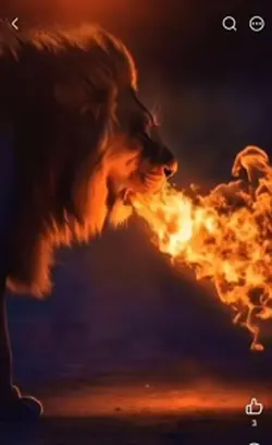 Lion of fire transit