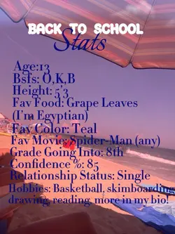 Back to School Stats