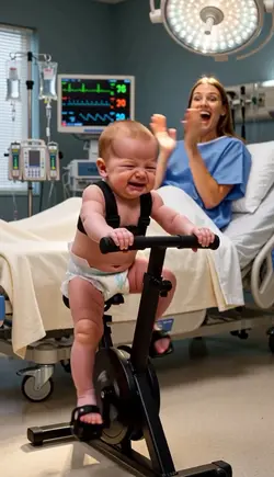 Cute baby fitness