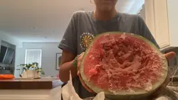 Watermelon ice cream