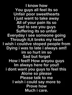 I feel bad