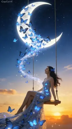 By the moon