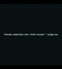Female celebrities 