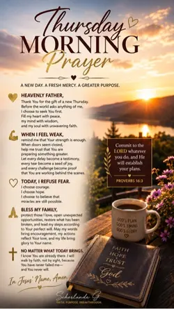 Thursday morning 🙏