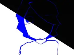 Blue and red