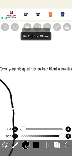POV that on line 
