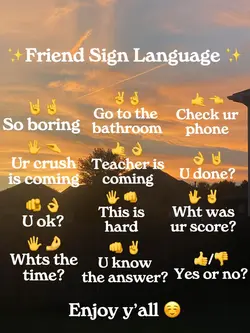 Friend Sign Language