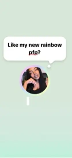 Rainbow pfp trend