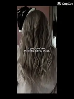 You cheated 